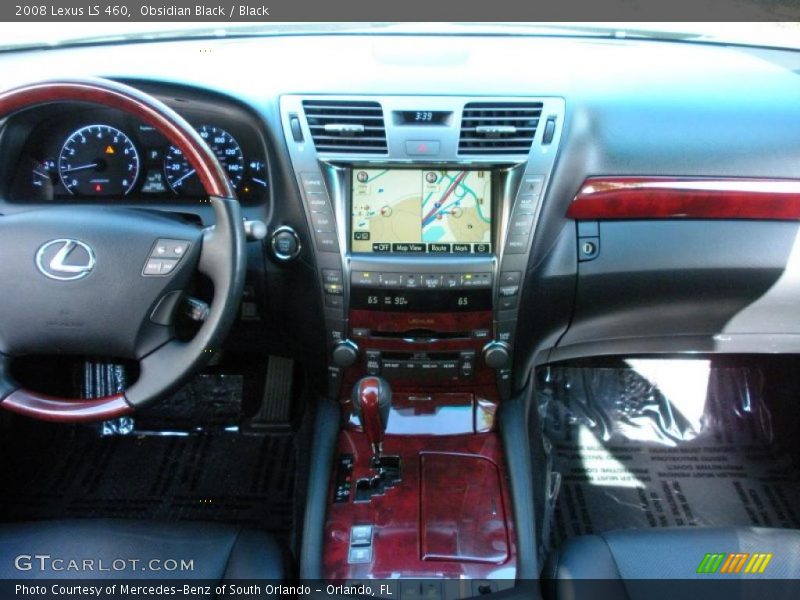 Obsidian Black / Black 2008 Lexus LS 460