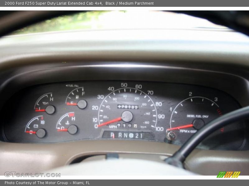  2000 F250 Super Duty Lariat Extended Cab 4x4 Lariat Extended Cab 4x4 Gauges