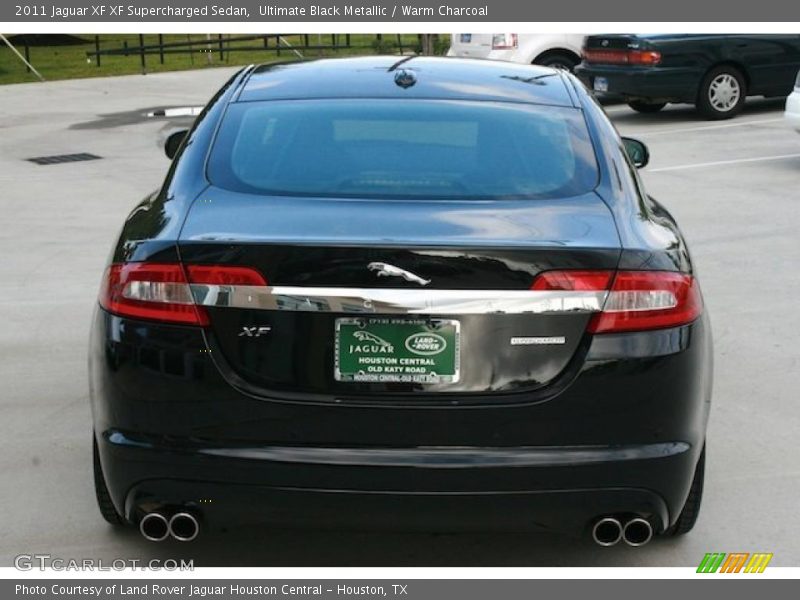 Ultimate Black Metallic / Warm Charcoal 2011 Jaguar XF XF Supercharged Sedan