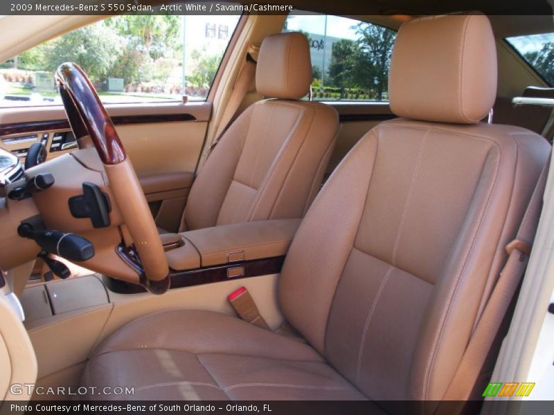  2009 S 550 Sedan Savanna/Cashmere Interior