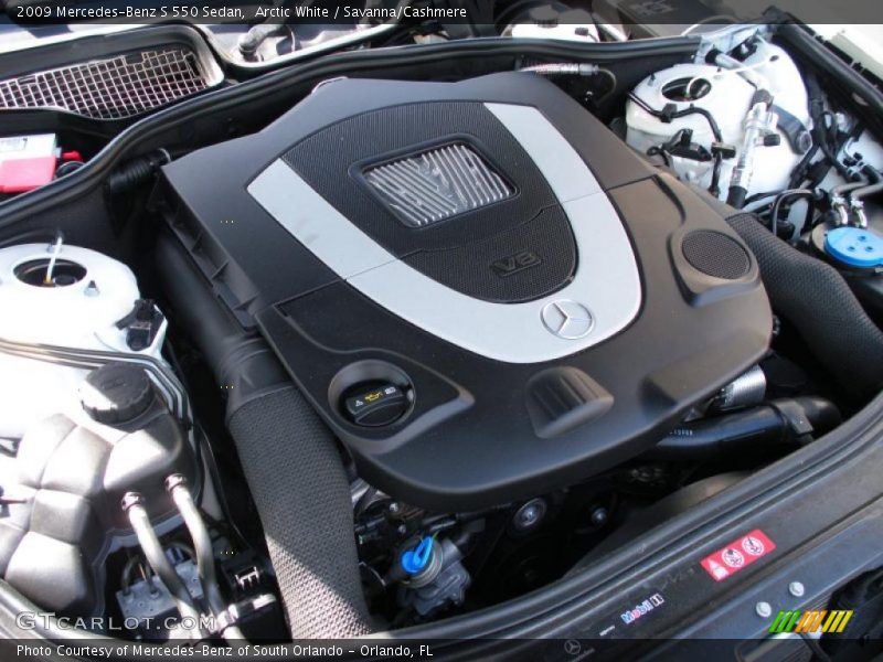  2009 S 550 Sedan Engine - 5.5 Liter DOHC 32-Valve VVT V8