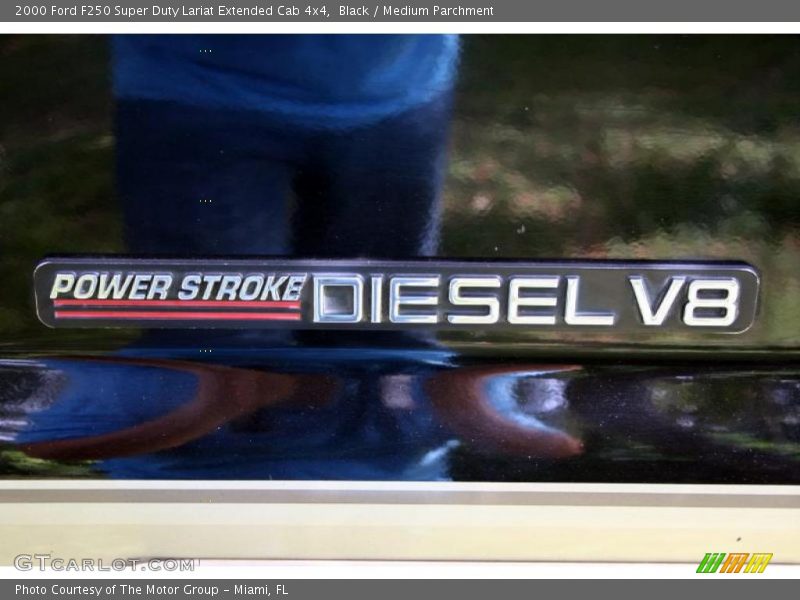 Black / Medium Parchment 2000 Ford F250 Super Duty Lariat Extended Cab 4x4