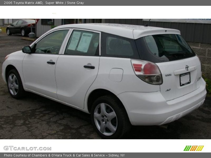 Super White / Stone Gray 2006 Toyota Matrix AWD