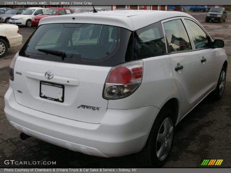 Super White / Stone Gray 2006 Toyota Matrix AWD