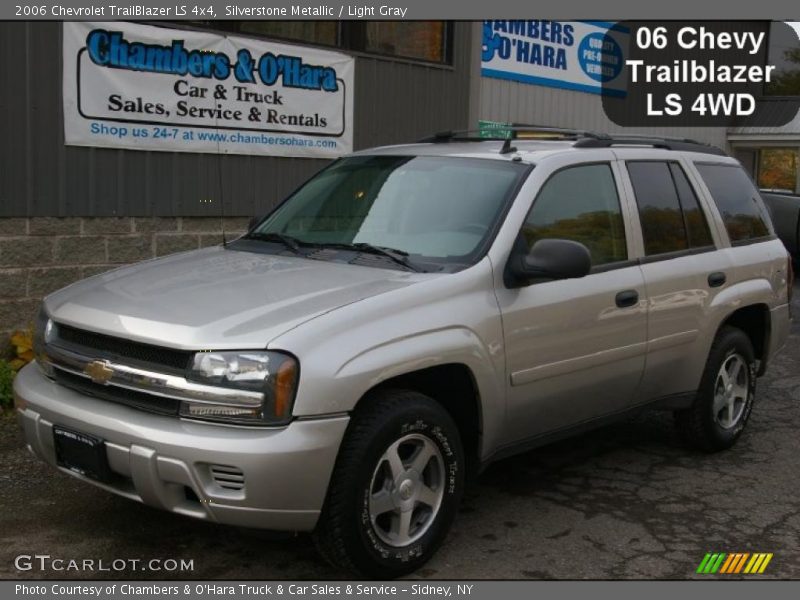 Silverstone Metallic / Light Gray 2006 Chevrolet TrailBlazer LS 4x4