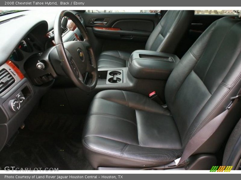  2008 Tahoe Hybrid Ebony Interior