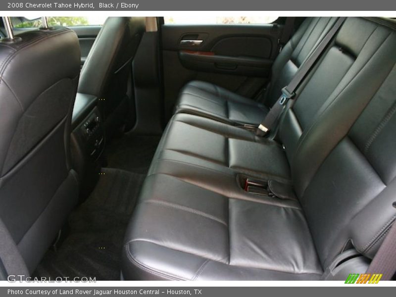  2008 Tahoe Hybrid Ebony Interior