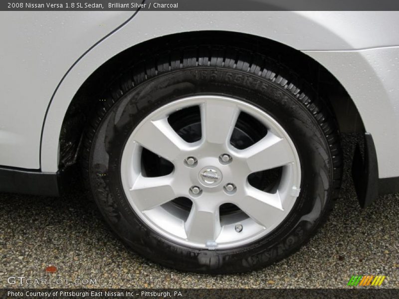 Brilliant Silver / Charcoal 2008 Nissan Versa 1.8 SL Sedan