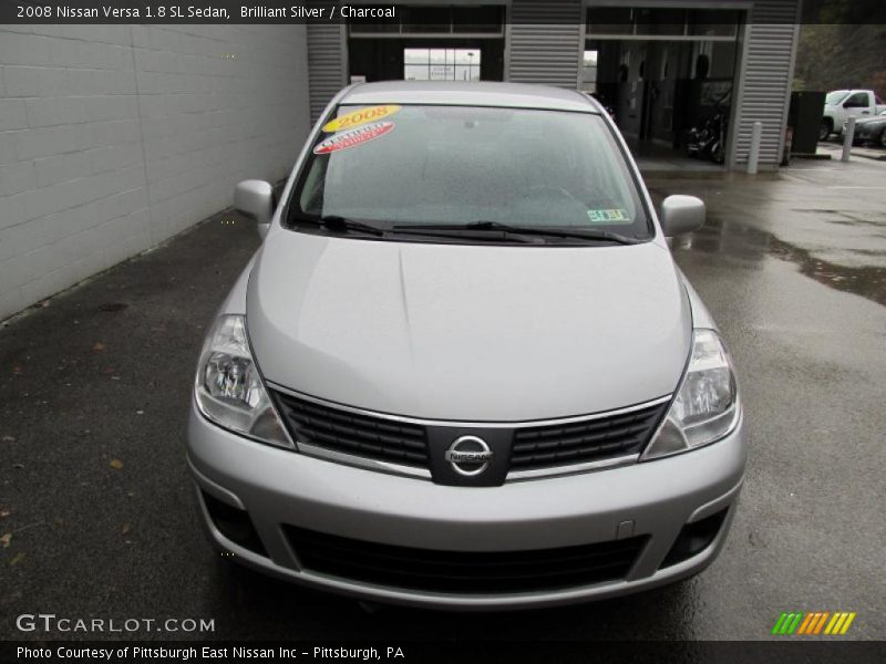 Brilliant Silver / Charcoal 2008 Nissan Versa 1.8 SL Sedan