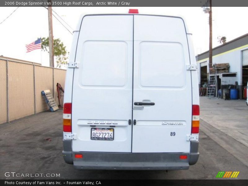 Arctic White / Gray 2006 Dodge Sprinter Van 3500 High Roof Cargo