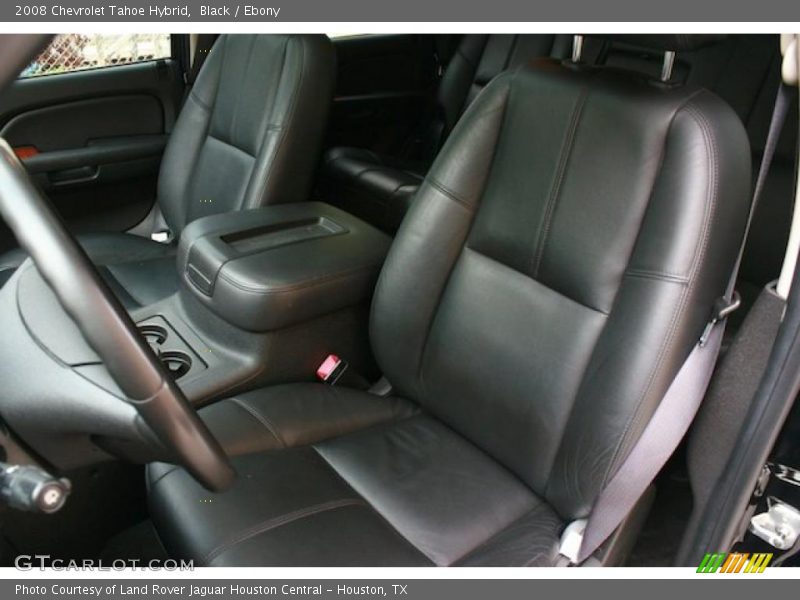  2008 Tahoe Hybrid Ebony Interior