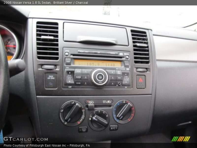 Brilliant Silver / Charcoal 2008 Nissan Versa 1.8 SL Sedan