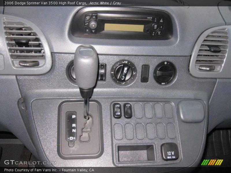 Controls of 2006 Sprinter Van 3500 High Roof Cargo