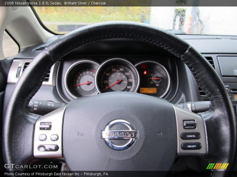 Brilliant Silver / Charcoal 2008 Nissan Versa 1.8 SL Sedan