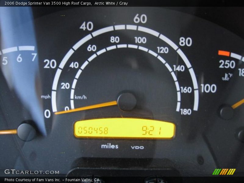 Arctic White / Gray 2006 Dodge Sprinter Van 3500 High Roof Cargo