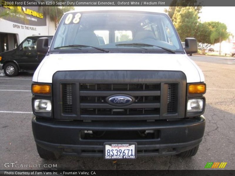 Oxford White / Medium Flint 2008 Ford E Series Van E250 Super Duty Commericial Extended