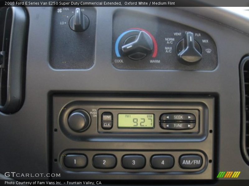 Oxford White / Medium Flint 2008 Ford E Series Van E250 Super Duty Commericial Extended
