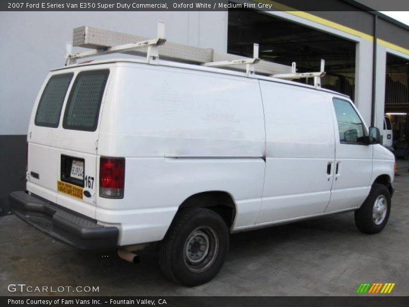 Oxford White / Medium Flint Grey 2007 Ford E Series Van E350 Super Duty Commercial