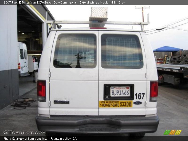 Oxford White / Medium Flint Grey 2007 Ford E Series Van E350 Super Duty Commercial