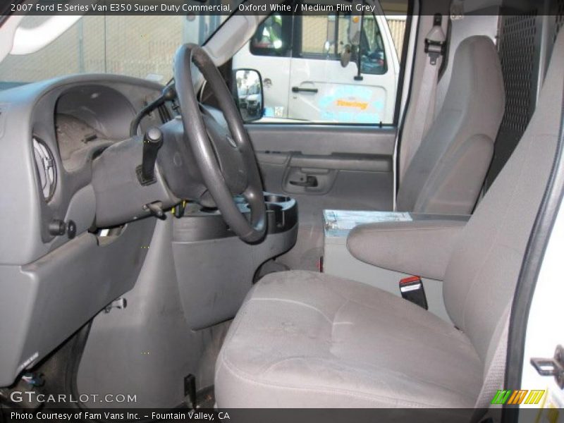 Oxford White / Medium Flint Grey 2007 Ford E Series Van E350 Super Duty Commercial