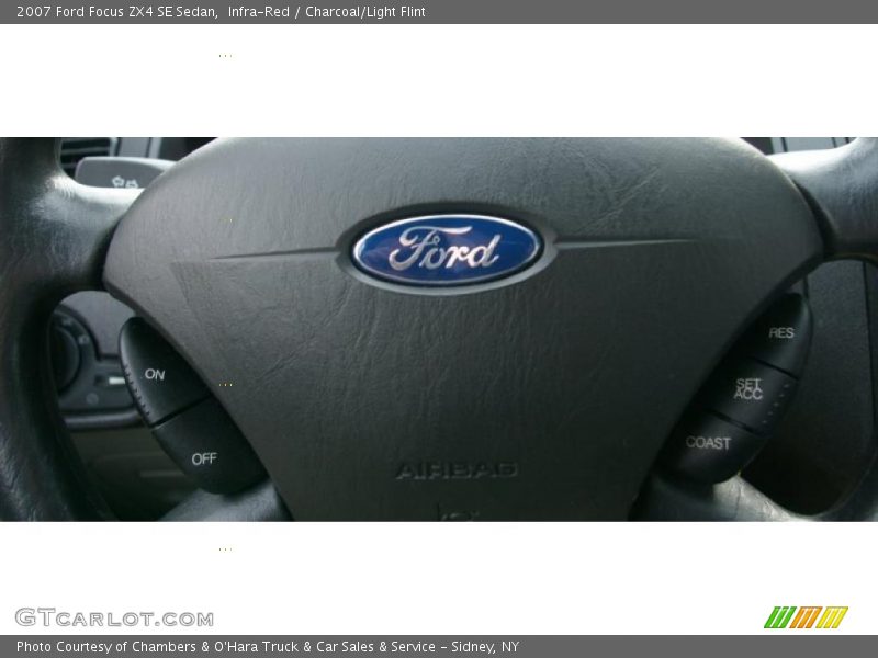 Infra-Red / Charcoal/Light Flint 2007 Ford Focus ZX4 SE Sedan