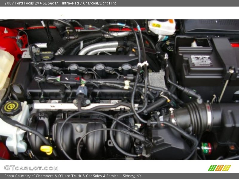 Infra-Red / Charcoal/Light Flint 2007 Ford Focus ZX4 SE Sedan