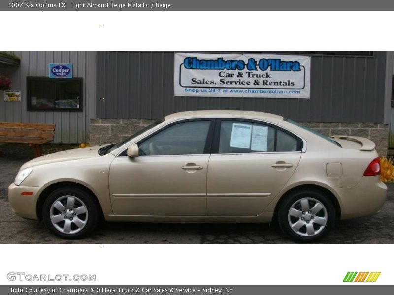 Light Almond Beige Metallic / Beige 2007 Kia Optima LX