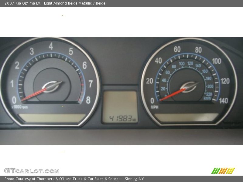 Light Almond Beige Metallic / Beige 2007 Kia Optima LX