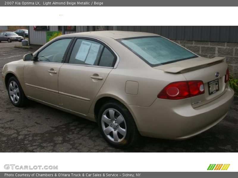 Light Almond Beige Metallic / Beige 2007 Kia Optima LX