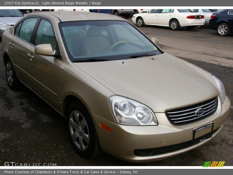 Light Almond Beige Metallic / Beige 2007 Kia Optima LX