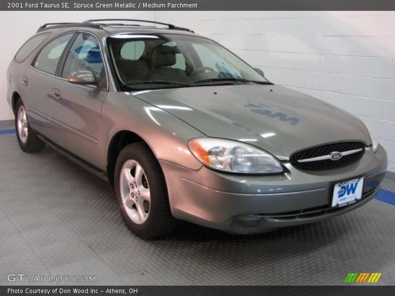 Spruce Green Metallic / Medium Parchment 2001 Ford Taurus SE