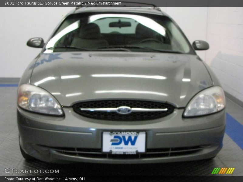 Spruce Green Metallic / Medium Parchment 2001 Ford Taurus SE