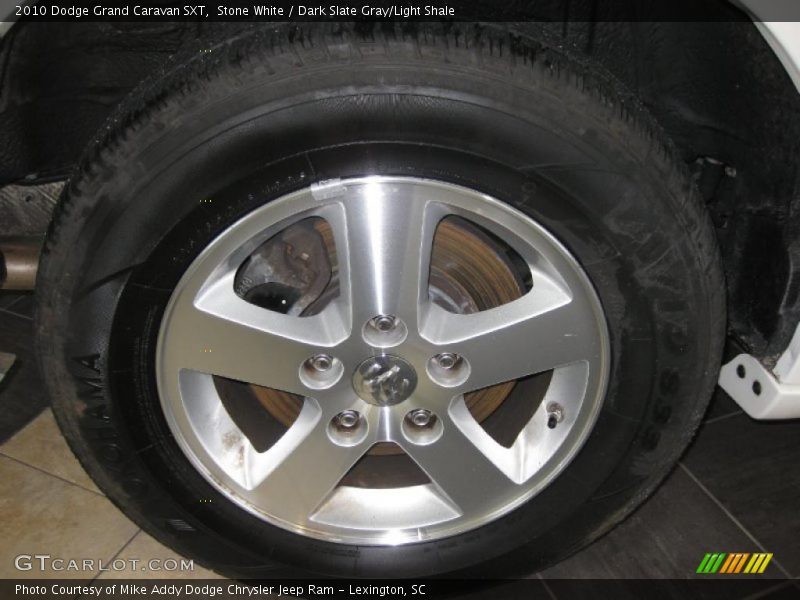 Stone White / Dark Slate Gray/Light Shale 2010 Dodge Grand Caravan SXT