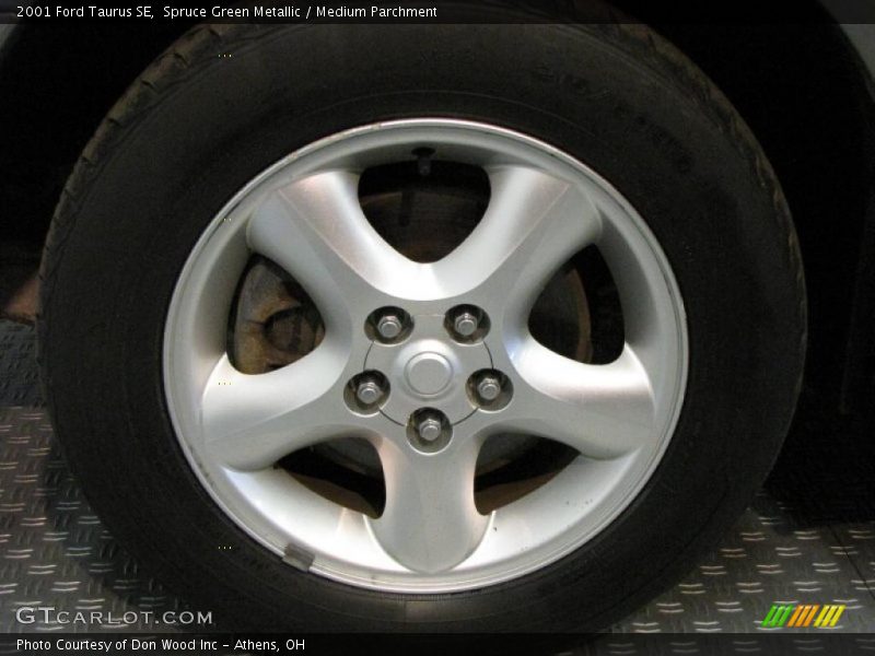 Spruce Green Metallic / Medium Parchment 2001 Ford Taurus SE