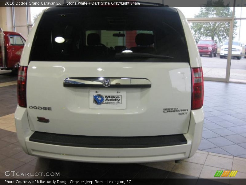 Stone White / Dark Slate Gray/Light Shale 2010 Dodge Grand Caravan SXT