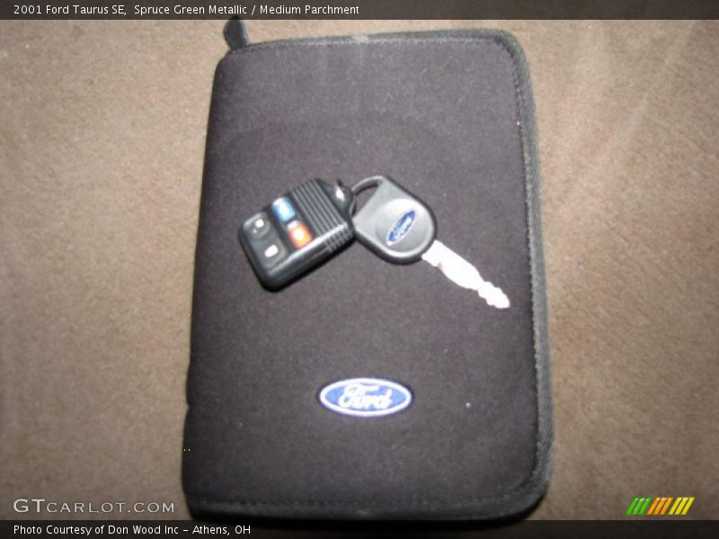 Spruce Green Metallic / Medium Parchment 2001 Ford Taurus SE