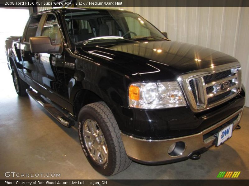 Black / Medium/Dark Flint 2008 Ford F150 XLT SuperCrew 4x4