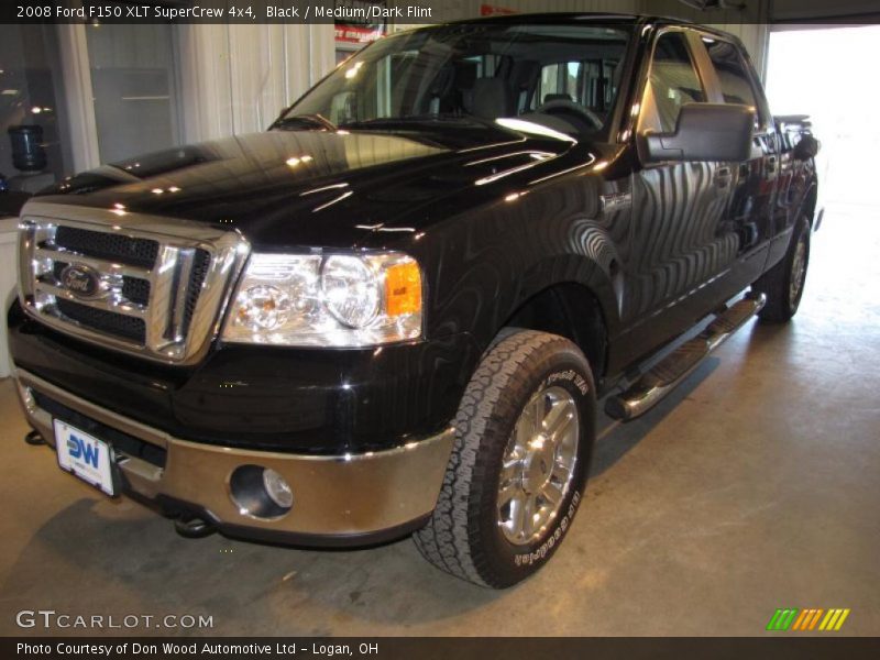 Black / Medium/Dark Flint 2008 Ford F150 XLT SuperCrew 4x4
