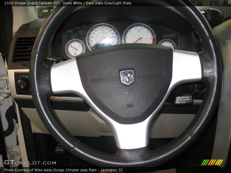 Stone White / Dark Slate Gray/Light Shale 2010 Dodge Grand Caravan SXT