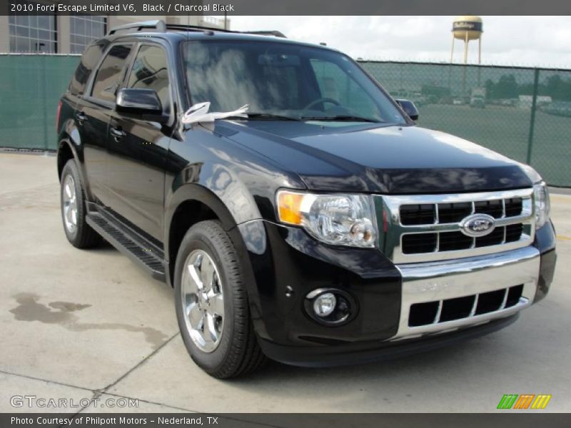 Black / Charcoal Black 2010 Ford Escape Limited V6