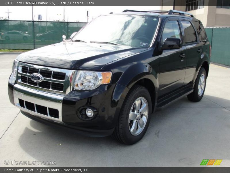 Black / Charcoal Black 2010 Ford Escape Limited V6