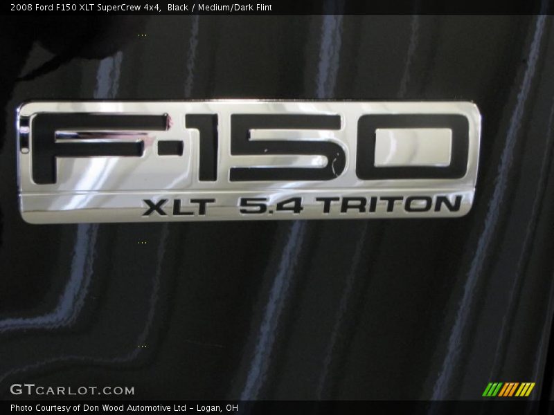 Black / Medium/Dark Flint 2008 Ford F150 XLT SuperCrew 4x4