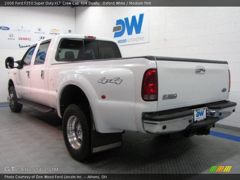 Oxford White / Medium Flint 2006 Ford F350 Super Duty XLT Crew Cab 4x4 Dually