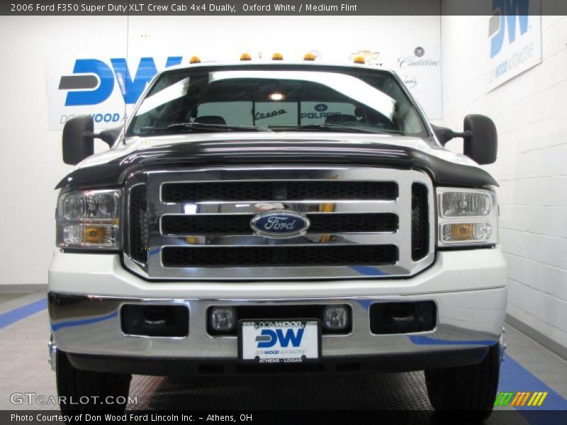 Oxford White / Medium Flint 2006 Ford F350 Super Duty XLT Crew Cab 4x4 Dually