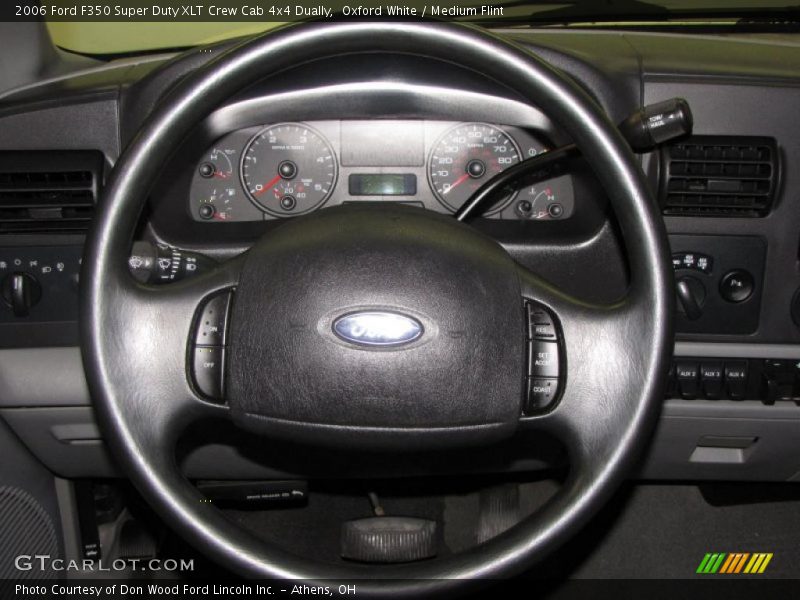 Oxford White / Medium Flint 2006 Ford F350 Super Duty XLT Crew Cab 4x4 Dually