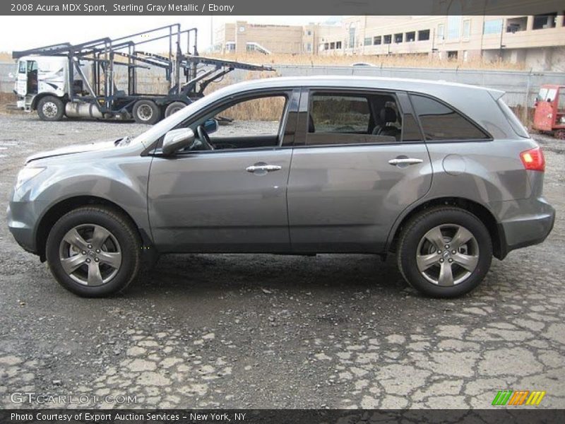 Sterling Gray Metallic / Ebony 2008 Acura MDX Sport