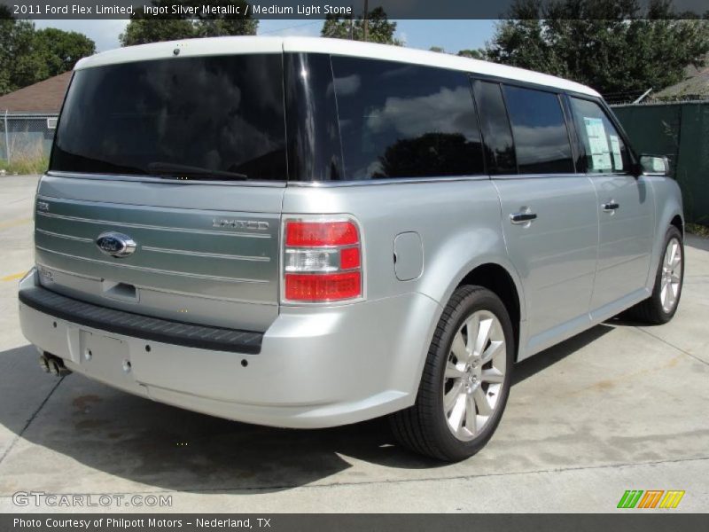 Ingot Silver Metallic / Medium Light Stone 2011 Ford Flex Limited