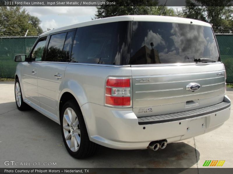 Ingot Silver Metallic / Medium Light Stone 2011 Ford Flex Limited