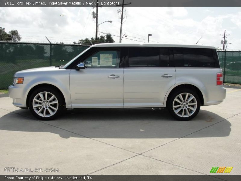 Ingot Silver Metallic / Medium Light Stone 2011 Ford Flex Limited