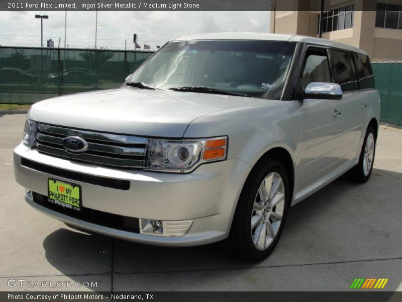 Ingot Silver Metallic / Medium Light Stone 2011 Ford Flex Limited